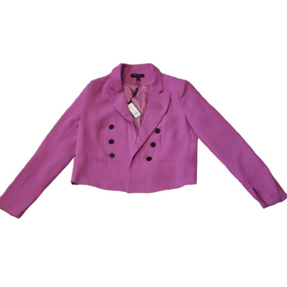 NWT Romeo & Juliet Couture Open Blazer in Orchid Pink Size: M - Picture 7 of 11